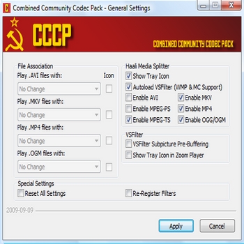 Combined Community Codec Pack (скрин)