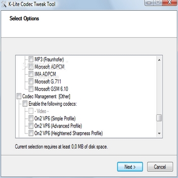 K-Lite Codec Tweak Tool 5.54 (скрин)