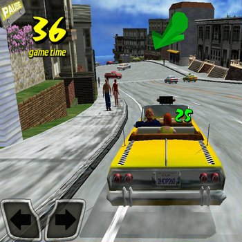 Crazy Taxi, Сумасшедшее такси, скриншот