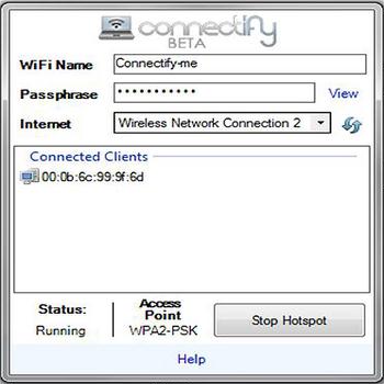 Connectify 2.0 (скрин)