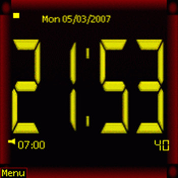 Digital Clock 1.2 [Symbian]