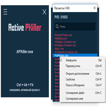 Active PKiller 1.4 (скрин)
