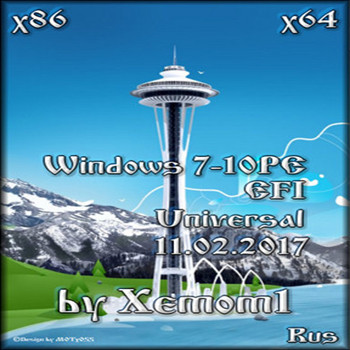 Windows 7-10 PE x86/x64 (EFI) Universal by Xemom1