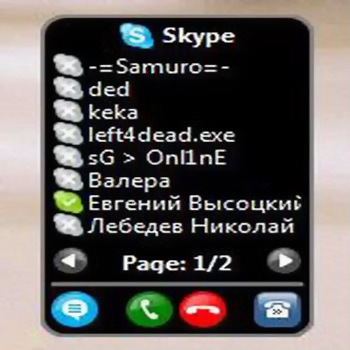 Skype gadget