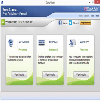 ZoneAlarm Free Antivirus + Firewall (скрин)