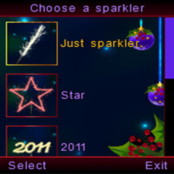 Christmas Sparkler 2011 (скрин)