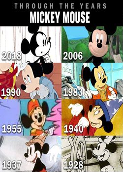 Эволюция «Микки Маус» (1928-2022)