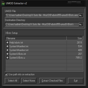 UMOD Extractor 2.0 (скрин)