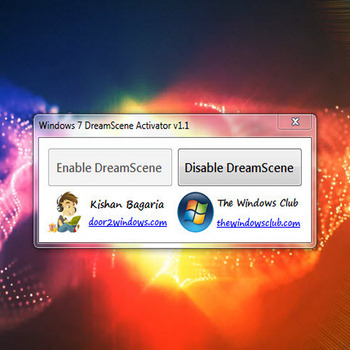 Windows 7 DreamScene Activator 1.1 Portable