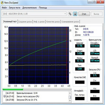 Nero DiscSpeed 7.0 (скрин)