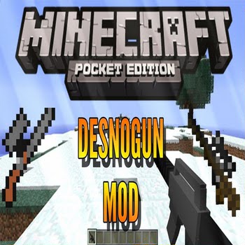 Minecraft PE, Guns Mod, Мод оружие, Майнкрафт ПЕ