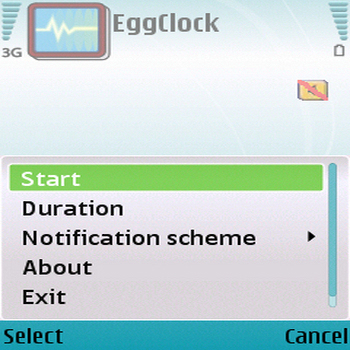 EggClock, для Symbian, скриншот