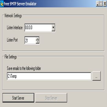 SMTP Server Emulator (скрин)