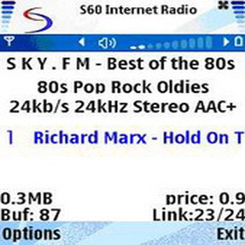 S60 Internet Radio (скрин)