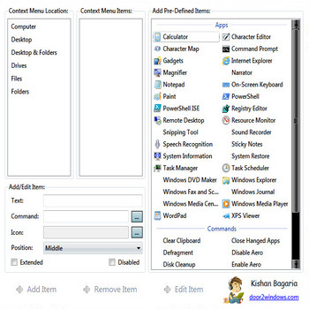 Ultimate Windows Context Menu Customizer (скрин)