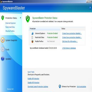 SpywareBlaster 6.0