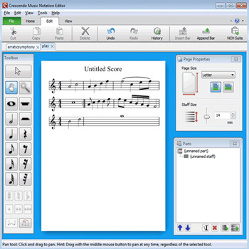 Crescendo Music Notation Editor